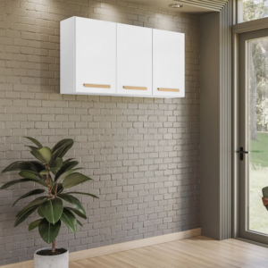 Armário Aéreo Modulado 3P Intenza Branco UV Nicioli