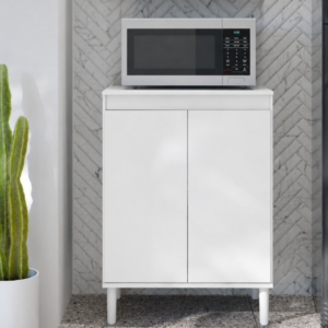 Balcão Microondas 2P Branco UV EJ