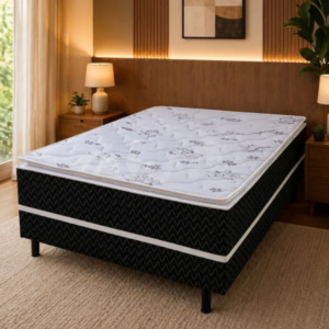 Cama Box Casal Macro Espuma D28 138x188x58 Topazio