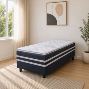 Cama Box Solteiro Macro Espuma D28 88x188x58 Topazil