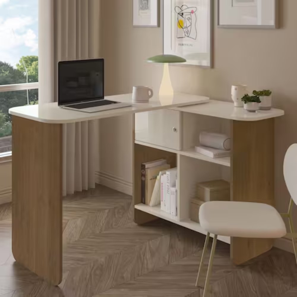 Escrivaninha Nomad 1P Cinamomo Off White Artely - Imagem 3