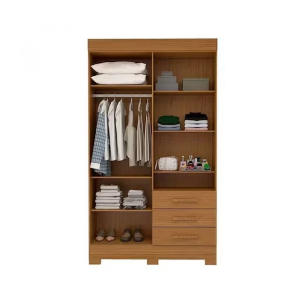 Guarda Roupa 4P3G c/ Espelho Debora Cinamomo ACP - Imagem 2