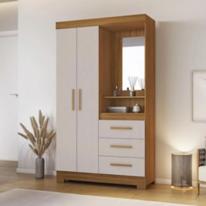 Guarda Roupa Solteiro 2P3G NT6020 Freijo Off White