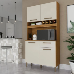 Cozinha Completa 4P1G Pinot Amendoa Off White Ronipa