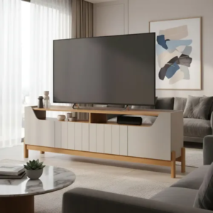 Rack Bancada Moema Nature Off White Permobili